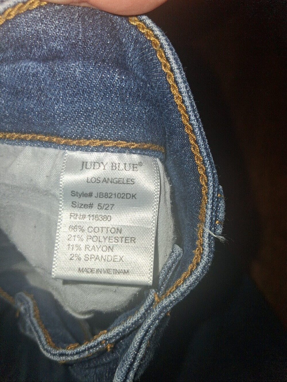 Judy Blur Relaxed Fit Straight Leg Medium Wash Jeans 5/27 - Picture 5 of 7